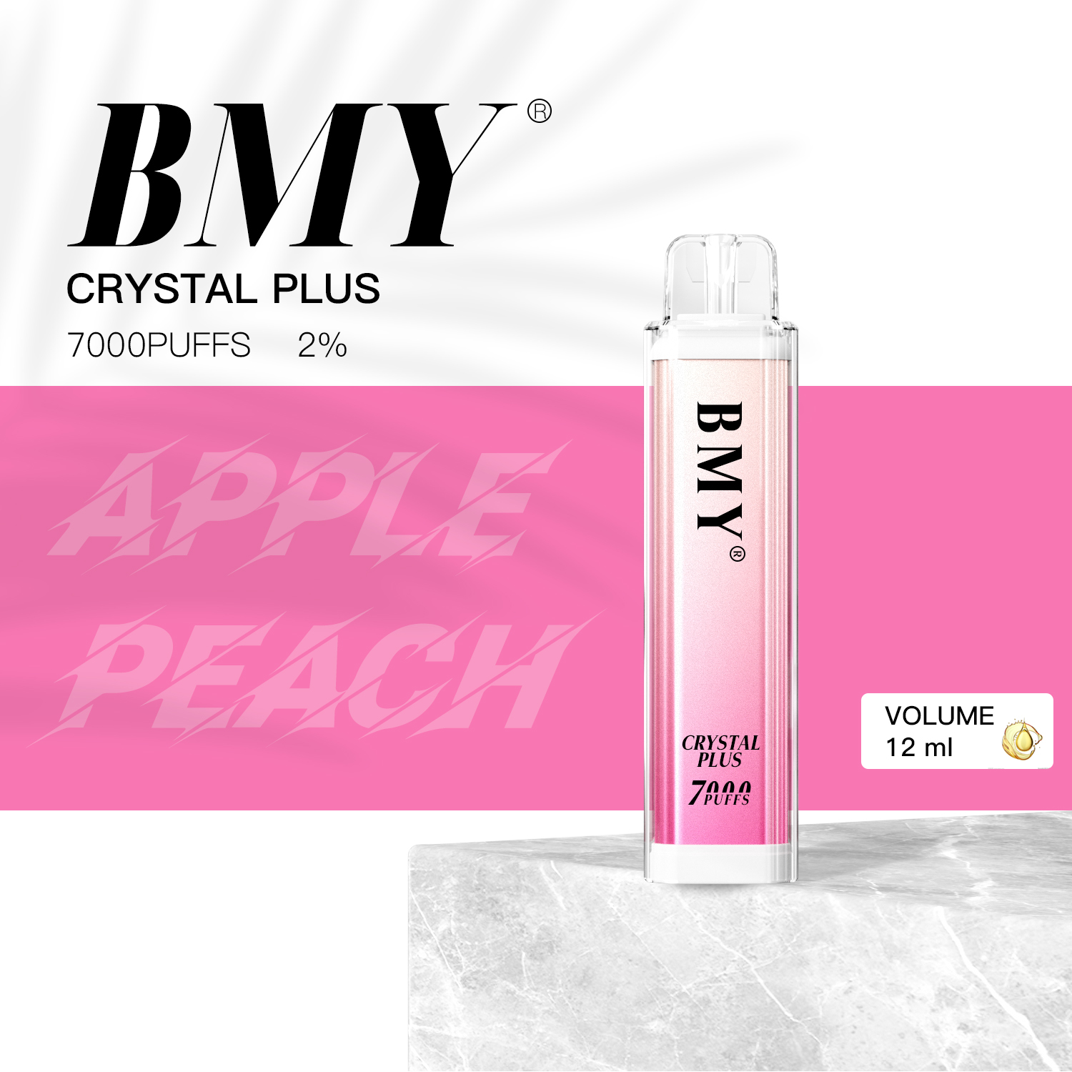 BMY Crystal Plus 7000 Puffs