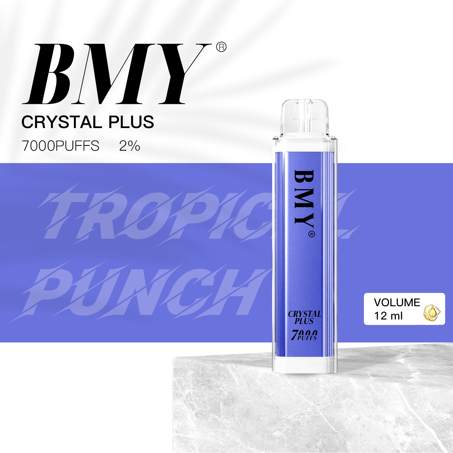 BMY Crystal Plus 7000 Puffs